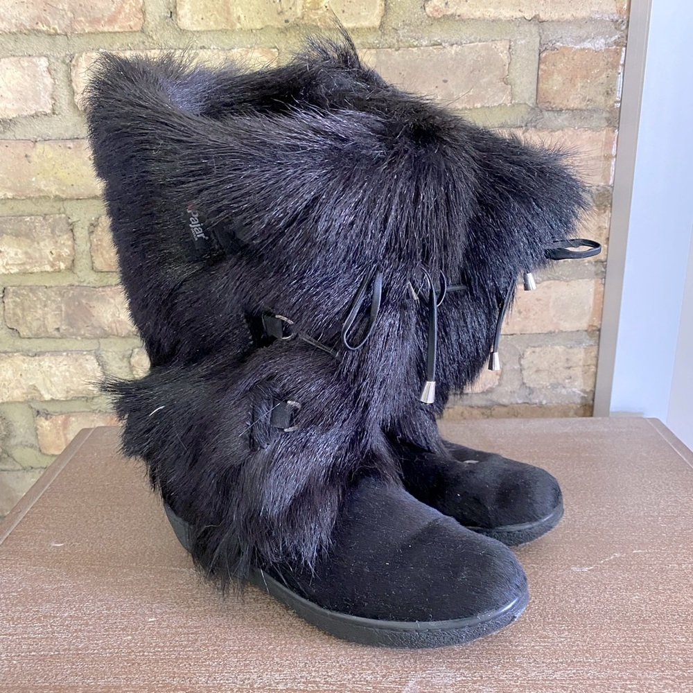 Pajar Aspen Fur Black Women's Winter Boots